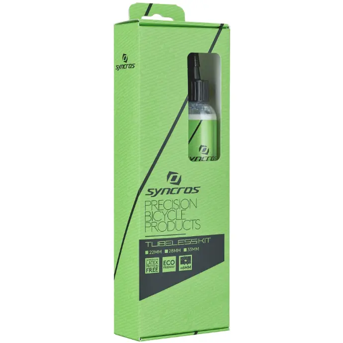 265577 KIT CONVERSION A TUBELESS SYNCROS PARA DOS LLANTAS "Sellador Valvulas, Cinta 28MM"
