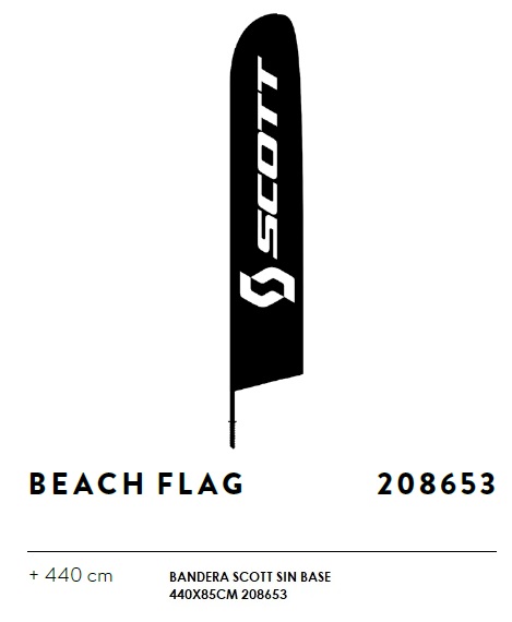 BANDERA SCOTT SIN BASE 440X85CM 208653
