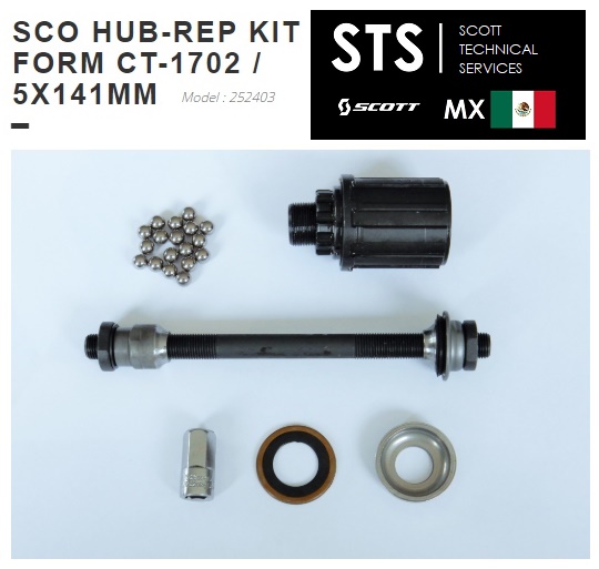 KIT  P/REPMAZ SCOTT CT1702/5X141MM252403